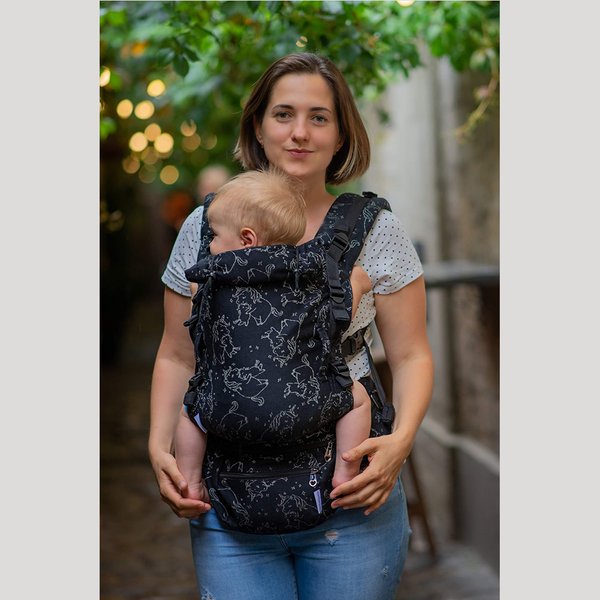 Слинг рюкзак для новорожденных Adapt черный Unicorns (0-48 мес) 1022 фото