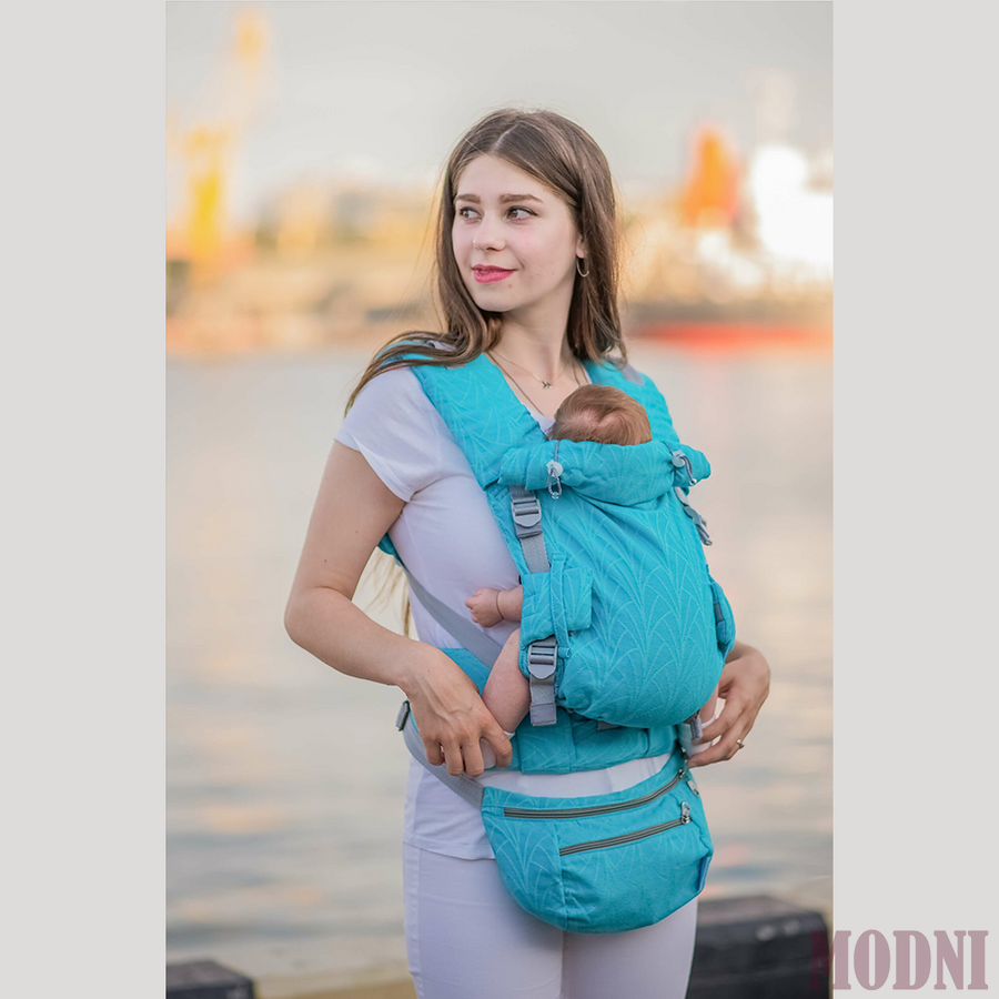 Ерго рюкзак з регулюванням з народження Adapt бірюзовий Lily (0-48 міс) 1023 фото