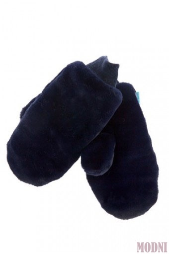 Детские варежки утепленные, Темно-синий, Iv-109, Фиона 1110 фото