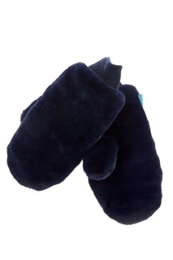 Детские варежки утепленные, Темно-синий, Iv-109, Фиона 1110 фото