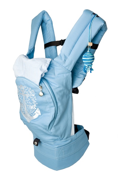 Ергономічний рюкзак-перенесення з сіточкою для провітрювання спинки, Блакитний 03-00736_Goluboj фото