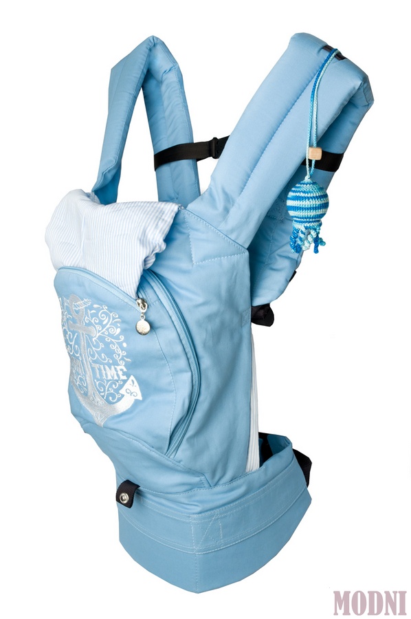 Ергономічний рюкзак-перенесення з сіточкою для провітрювання спинки, Блакитний 03-00736_Goluboj фото