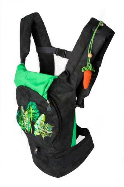Ерго-рюкзак для перенесення дитини з сіточкою для провітрювання, Чорний 03-00736_chernyj фото
