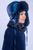 Шапка-ушанка утепленная, Победа, Синий перламутр со светоотражающей полосой, P11-017, Фиона 1126 фото