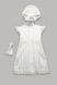 Крестильный комплект с кружевом для девочки, белый. 03-01010_bilij фото 2