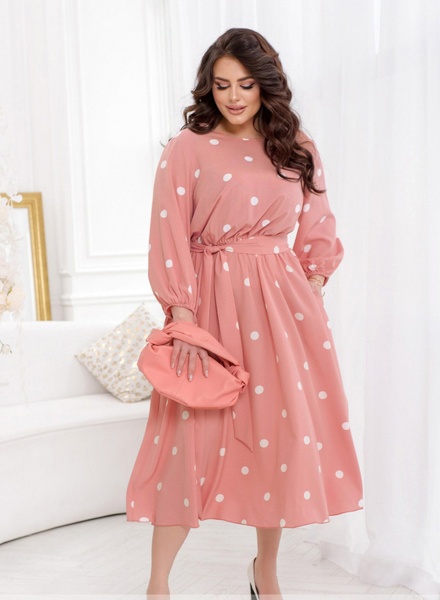 Сукня №2447-Рожевий, Minova 2447 фото